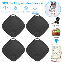 4X Black Gps Tracker Wireless Bluetooth Anti-Lost Wallet Key Pet Locator Finder - £24.04 GBP