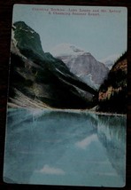 Vintage Color Tone Postcard, Canadian Rockies, Lake Louise, Mt. Lefroy  VGC - £2.32 GBP