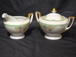 Vintage MEITO ISABELLA Creamer &amp; Sugar Set With Lid - Made In Japan, Cir... - $25.40 CAD