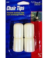 Softtouch 4656895N Rubber Leg Tip White Round 0.75.. in. W X 1.5&#39;&#39; in. L... - £4.46 GBP