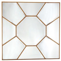35 Inch Gold Square Metal Framed Accent Mirror - €347,21 EUR