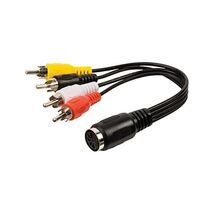 Valueline 0.2m 4x RCA Male to 5 Pin Din Female Din Audio Adapter Cable -... - $15.00