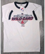 Vintage Lee Sport Boston Red Sox 2004 Wild Card Ringer T Shirt Size XL N... - $31.50