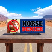 Horse DENIER (they are not real) Bumper Sticker or Magnet | Funny Bumper... - $4.21+