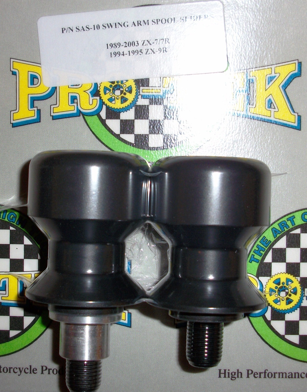 Pro-tek Swing Arm Spool Slider Kawasaki 1994 1995 1996 1997 Ninja ZX9R Black NEW Item image 2