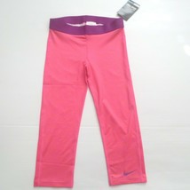 Nike Girls PRO Graphic Capris Short 799179 - Pink 667 - Size L - NWT - £11.96 GBP