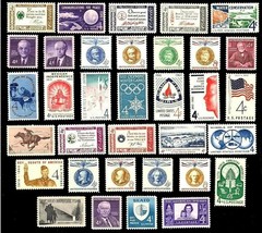 1960 Year Set of 34 Commemorative Stamps Mint Condition Scott 1140-73 - $10.95