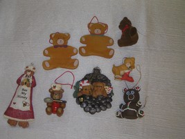 Large Lot of Vintage to Now Hallmark Porcelain Brown Flocked Resin TEDDY... - $15.79