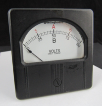 Vintage Westinghouse DC Volts Meter Measures 0-100 Gauge RX-35 Style PH-... - $27.57