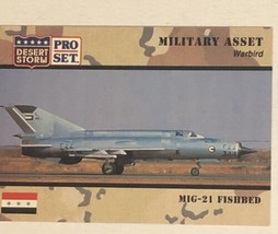 Mig 21 Fishbird Desert Storm Trading Card 1991  #227 - £1.55 GBP