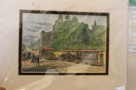 Hallidie&#39;s Patent Cable Car System 1873, Matted Print from Historic Images - $35.63