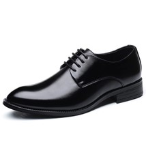 ROXDIA men wedding shoes microfiber leather formal business pointed toe for man  - £39.42 GBP