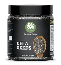 Raw Chia Seeds - | Omega 3 and Fiber for Weight Loss 250 Gram Jar Pack - £13.41 GBP