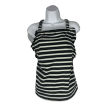 Free Assembly Women&#39;s Black &amp; White Striped Tank Top Size Small - £11.76 GBP