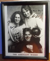  The Arrogant Worms Framed Photo 81/2 *11 Inch Autographed Kingston Orig... - $125.00