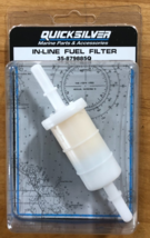 GENUINE QUICKSILVER MERCURY IN-LINE FUEL FILTER 35-879885Q - NEW - €8,40 EUR