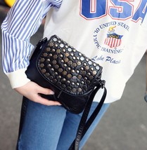 ANAWISHARE Rivet Crossbody Bags For Women Messenger Bag Small Leather Sh... - $27.67