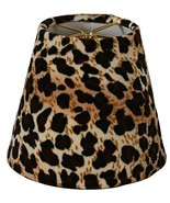 Royal Designs CS-957-5 Black &amp; Brown Leopard Print Chandelier Lamp Shade... - £13.27 GBP