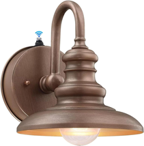 Dusk to Dawn Sensor Outdoor Gooseneck Barn Light Fixtures Rustic Exterio... - $98.99