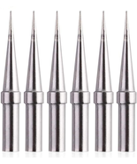 6 Pcs Replacement Tips Weller ET Soldering Iron Tips Silver NEW - £15.21 GBP