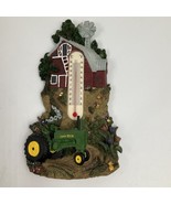 John Deere Thermometer Green Tractor Red Barn Windmill Country Farming 7.5&quot; - £23.66 GBP