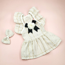 Pet Chanel Style Clothes, Puppy Skirt, Small Breed Dog Clothes, Kitten Dress - £14.94 GBP