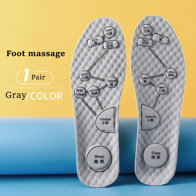 Acupressure on Foot Insoles For Shoes  Deodorant  Insoles for Medical Man Women  - £109.63 GBP