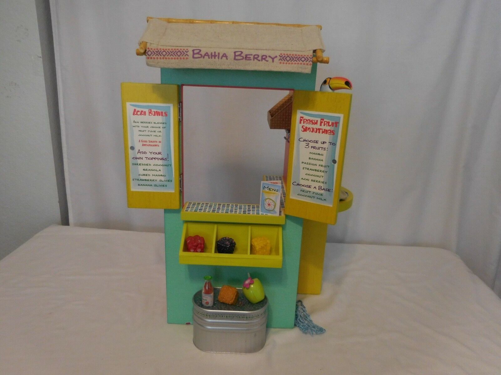 American Girl Lea's Fruit Stand Retired Set 18" Doll Playset - $84.18