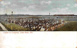 Cotton Compress Panorama Little Rock Arkansas 1909 postcard - £5.94 GBP