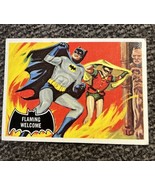 BATMAN black bat/orange back card #51 Topps 1966 - £7.66 GBP