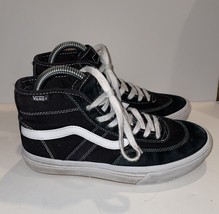 Vans Crockett  Black/White High Men&#39;s Classic Skate Shoes Size 7 - £30.33 GBP