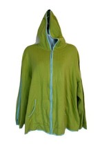 Women&#39;s Green Venezia Hoode Sweatshirt. 18/20. 40% Acrylic/ 33% Cotton/ 27% Nylo - £17.22 GBP