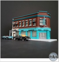 NEW GRAY LOU&#39;S CAFE 1/64 SCALE COMPATIBLE WITH HOT WHEELS MATCHBOX 70 PI... - £47.82 GBP