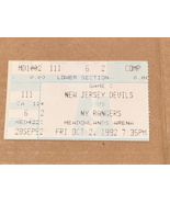 Used NHL Ticket Stub NJ Devils VS NY Rangers 10/2/1992 tt1 - $13.66 CAD