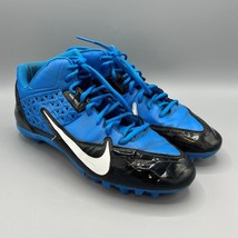 Nike #579370-014 Alpha Strike 3/4 TD Men&#39;s Size 11 Football Cleats Blue/Black - £23.35 GBP