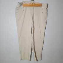 Style &amp; Co Womens Capri Pants Size 12 Light Tan Khaki Stretch - £10.67 GBP