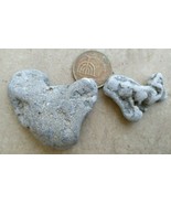 2 Genuine Cool Perfect Heart Shape Sea Beach Stone Pendant Israel withou... - £1.92 GBP