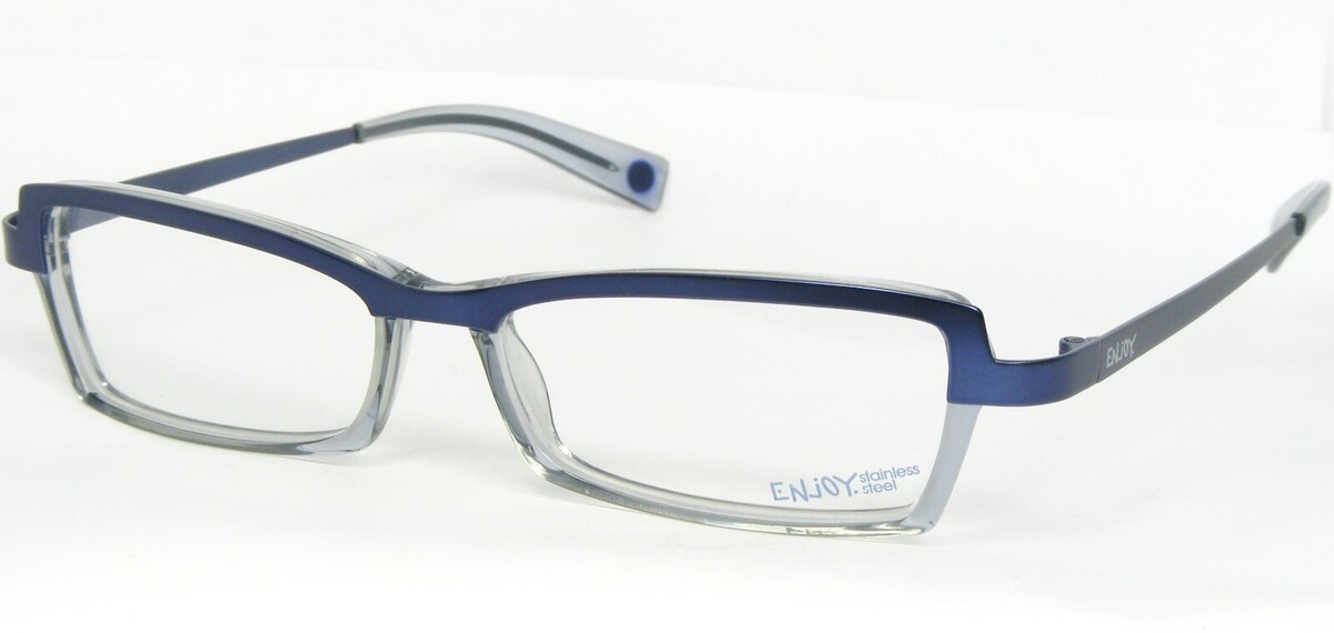 Enjoy E 2718 F Azul Oscuro/Transparente Azul Gafas E2718 49-14-135mm - $66.31