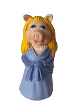 Miss Piggy Toy Figure Muppet 1978 Rubber Purple Dress Pearls Henson vtg ... - £15.42 GBP
