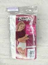 Vintage Hanes Her Way Panties Cotton Brief Size 7 Women 3 Pack  New White  - £15.38 GBP