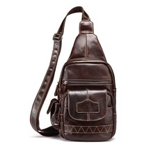 Esiposs Brand High Quality Vintage Casual Crazy Horse Leather Genuine Cowhide Me - £125.94 GBP
