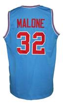 Karl Malone #32 College Basketball Jersey Sewn Light Blue Any Size image 5