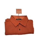 LORO PIANA MM Pique Rust Dyed Polo Shirt - New in Box with Tags - Large - $525.00