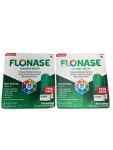 Set of 2 Twin Packs Flonase Allergy Relief Nasal Spray 144 Sprays each 4... - $29.70