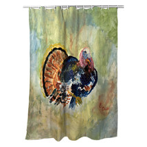Betsy Drake Colorful Turkey Shower Curtain - £75.47 GBP
