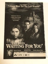 I’ve Been Waiting For You tv Print Ad Advertisement Sarah Chalke Soleil ... - £4.66 GBP