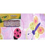 BZZZ BY CRAYOLA LADYBUGS BUTTERFLIES PINK VALANCE WINDOW TREATMENT NEW - €12,61 EUR