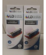 LD CLI-251XL Cyan &amp; Gray Ink Cartridges For Canon PIXMA MG6320 Brand New... - £7.78 GBP