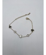 Love Hearts Gold Chain Bracelet - $18.99