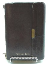 Holy Bible NIV Red Letter Edition Leather Clasped Softcover 1989 (Vivian Kim) - £15.09 GBP